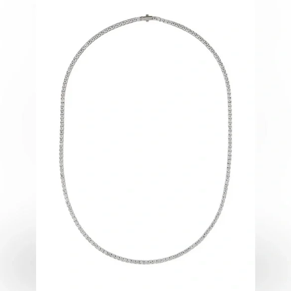 Diamond Tennis Necklace - 13.44ctw - Picture 1 of 6